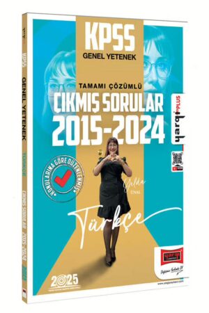 Yargı Yayınları 2025 KPSS Genel Yetenek 2015-2024 Türkçe Konularına Göre Düzenlenmiş Tamamı Çözümlü Çıkmış Sorular - Görsel 1