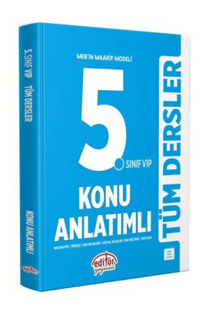Editör Yayınları 2025 5.Sınıf Vip Tüm Dersler Konu Anlatımlı - Görsel 1