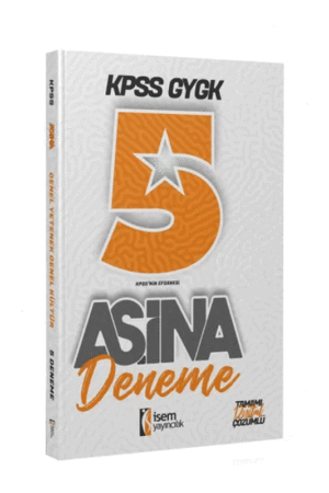 İsem Yayınları 2024 KPSS Genel Yetenek Genel Kültür Aşina 5 Deneme Çözümlü - Görsel 1