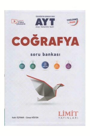 9786052755587 Limit Yayınları, AYT Kitap, Coğafya, Soru Kitabı