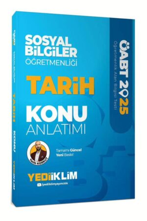 9786254317514 Yediiklim Yayınları, ÖABT Kitabı, Sosyal Bilgiler Kitabı, Tarih, Konu Kitabı