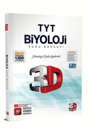 9786259841786 3D Yayınları, 2025, Biyoloji Kitabı, TYT Kitap, Soru Kitabı