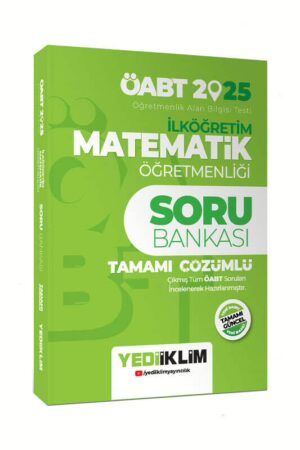 9786254317897 Yediiklim Yayınları, 2025, ÖABT Kitabı, Matematik Kitabı, Soru Kitabı