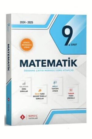 9786258203035 Sonuç Yayınları, 2025, Matematik Kitabı