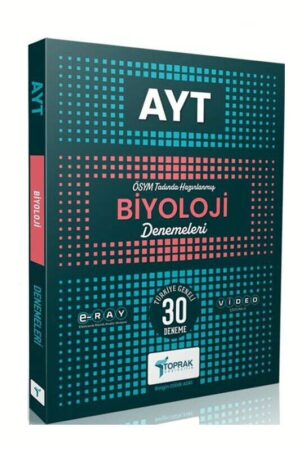 9786257972987 Toprak Yayıncılık, 2025, Biyoloji Kitabı, AYT Kitap, Deneme Kitabı