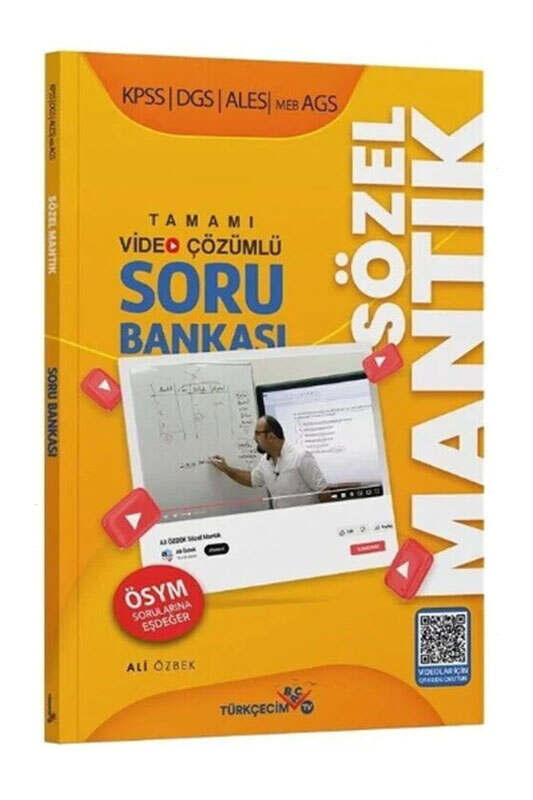 9786259562766 Türkçecim TV Yayınları, KPSS Kitap, ALES Kitap, Türkçe, Soru Kitabı