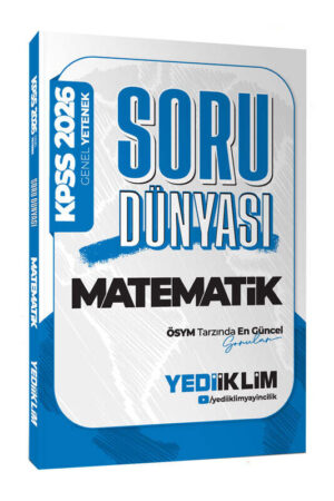 9786254319976 Yediiklim Yayınları, 2026, Matematik Kitabı, KPSS Kitap