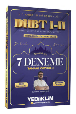 9786255836960 Yediiklim Yayınları, Deneme Kitabı