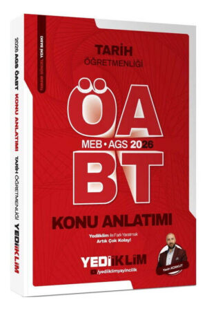 9786255781352 Yediiklim Yayınları, 2026, ÖABT Kitabı, Tarih, Konu Kitabı