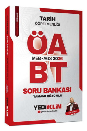 9786255781369 Yediiklim Yayınları, 2026, ÖABT Kitabı, Tarih, Soru Kitabı