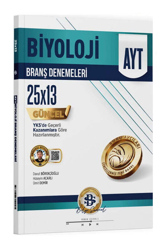 9786256712225 Bilgi Sarmal Yayınları, Biyoloji Kitabı, AYT Kitap, Deneme Kitabı