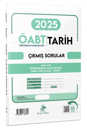 9786255788726 Dizgi Kitap Yayınları, 2025, ÖABT Kitabı, Tarih, Çıkmış Soru Kitabı